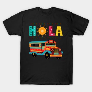 HOLA BUS MEXICO HAPPY COLOURS T-Shirt